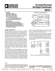 AD5222BRU100 datasheet pdf Analog Devices