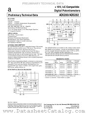 AD5282BRU200 datasheet pdf Analog Devices