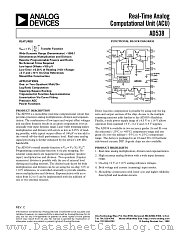 AD538ACHIPS datasheet pdf Analog Devices
