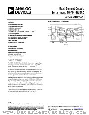 AD5555CRU-REEL7 datasheet pdf Analog Devices