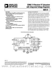 AD6121 datasheet pdf Analog Devices