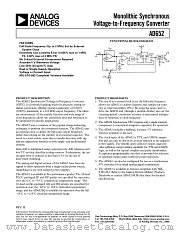 AD652SW datasheet pdf Analog Devices