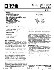 AD705JR-REEL7 datasheet pdf Analog Devices