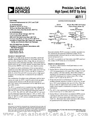 AD711JR-REEL datasheet pdf Analog Devices