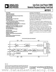 EVAL-AD73311EZ datasheet pdf Analog Devices
