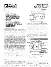 AD7376ARU100 datasheet pdf Analog Devices