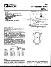 AD7574JN datasheet pdf Analog Devices