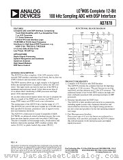 AD7878KN datasheet pdf Analog Devices