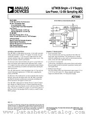 AD7880BN datasheet pdf Analog Devices