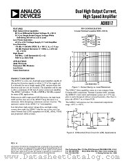 AD8017AR datasheet pdf Analog Devices
