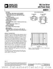 AD8019ARU-EVAL datasheet pdf Analog Devices