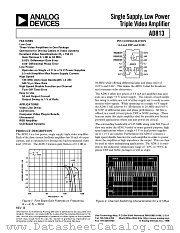 AD813AR-REEL datasheet pdf Analog Devices