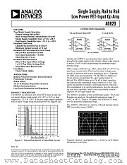 AD820AR datasheet pdf Analog Devices