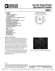 AD825AR-REEL7 datasheet pdf Analog Devices