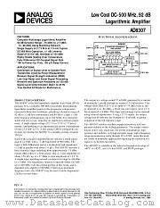 AD8307AR-REEL datasheet pdf Analog Devices