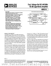 AD8310ARM datasheet pdf Analog Devices
