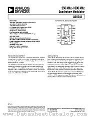 AD8345ARE-REEL datasheet pdf Analog Devices