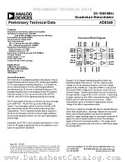 AD8348 datasheet pdf Analog Devices