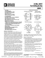 AD843SCHIPS datasheet pdf Analog Devices