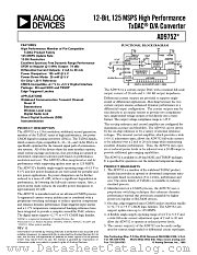 AD9752ARU datasheet pdf Analog Devices
