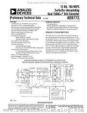 AD9773EB datasheet pdf Analog Devices