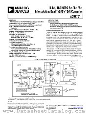 AD9775BSV datasheet pdf Analog Devices
