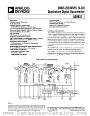 AD9857AST datasheet pdf Analog Devices