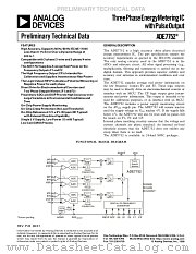 ADE7752AR datasheet pdf Analog Devices