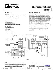 ADF4107BRU-REEL7 datasheet pdf Analog Devices