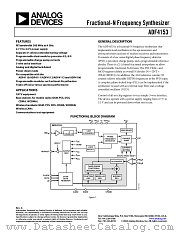 ADF4153 datasheet pdf Analog Devices