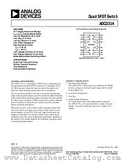 ADG333ABRS datasheet pdf Analog Devices