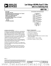 ADG774ABRQ datasheet pdf Analog Devices