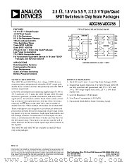 ADG788BCP datasheet pdf Analog Devices