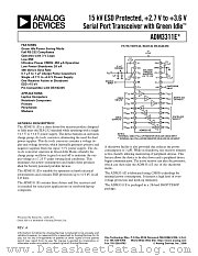 ADM3311EARU-REEL25 datasheet pdf Analog Devices