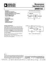 ADM809-5S datasheet pdf Analog Devices