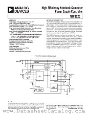 ADP3020ARU datasheet pdf Analog Devices
