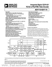 ADV7175 datasheet pdf Analog Devices