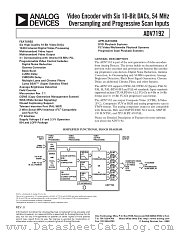 ADV7192KST datasheet pdf Analog Devices