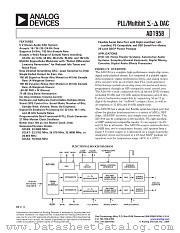 EVAL-AD1958EB datasheet pdf Analog Devices