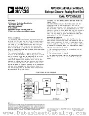 EVAL-AD73360LEB datasheet pdf Analog Devices