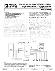 EVAL-AD7707EB datasheet pdf Analog Devices