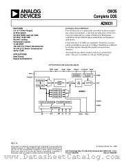 EVAL-AD9831EB datasheet pdf Analog Devices