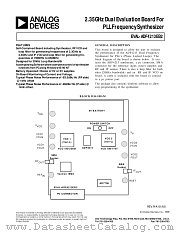 EVAL-ADF4213EB2 datasheet pdf Analog Devices