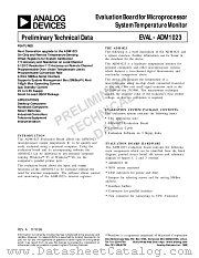 EVAL-ADM1023 datasheet pdf Analog Devices