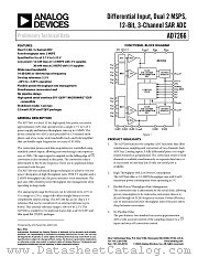 AD7266 datasheet pdf Analog Devices