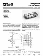 HAS-1204BM datasheet pdf Analog Devices