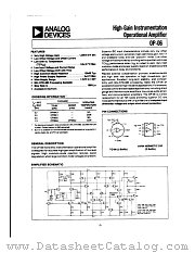 OP-06BJ datasheet pdf Analog Devices