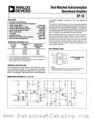 OP-10 datasheet pdf Analog Devices