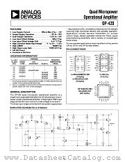 OP-420BY datasheet pdf Analog Devices