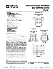 OP-497BY datasheet pdf Analog Devices